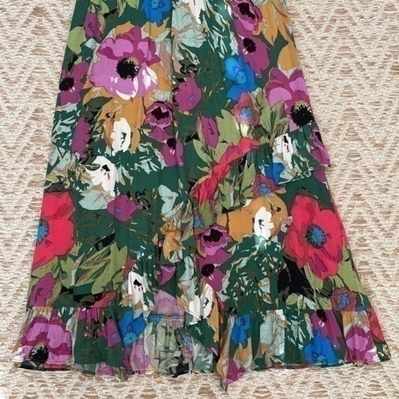 Plenty by Tracy Reese Anthropologie Daphne wrap floral ruffle dress small - Picture 5 of 10